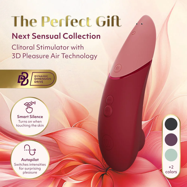 Womanizer Next 3D Pleasure Air Stimulator Bordeaux