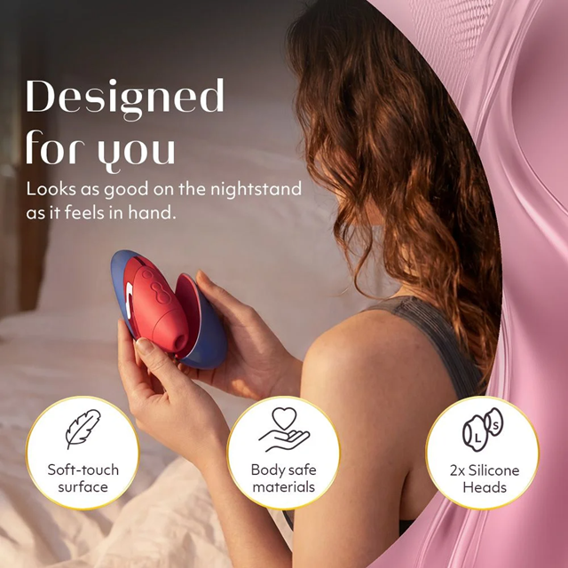 Womanizer Next Liberty Pleasure Air Stimulator Blue/Red