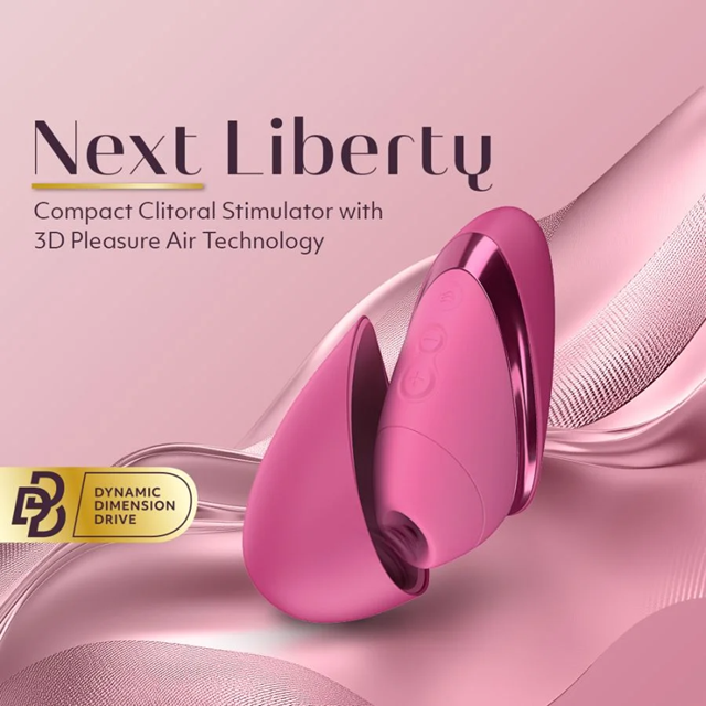 Womanizer Next Liberty Pleasure Air Stimulator Vibrant Pink