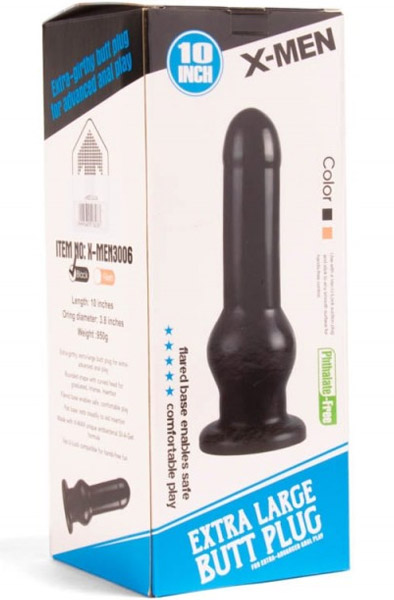 X-Men Butt Plug Black 25 cm