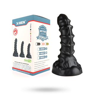 X-men Ribbed Anal Dildo M 22.5 Cm