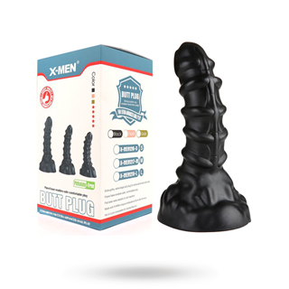 X-men Ribbed Anal Dildo M 22.5 Cm