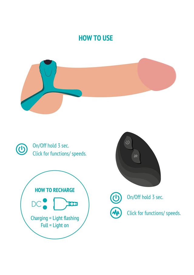Bond Vibrating Couples Ring + Remote