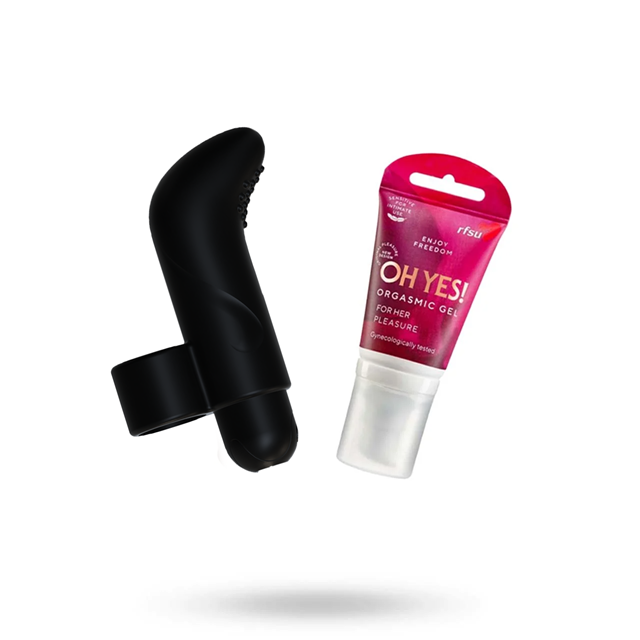 YELLOOH THE PERFECT FINGER VIBE + RFSU SENSE ME OH YES - STIMULERANDE GEL 40 ML