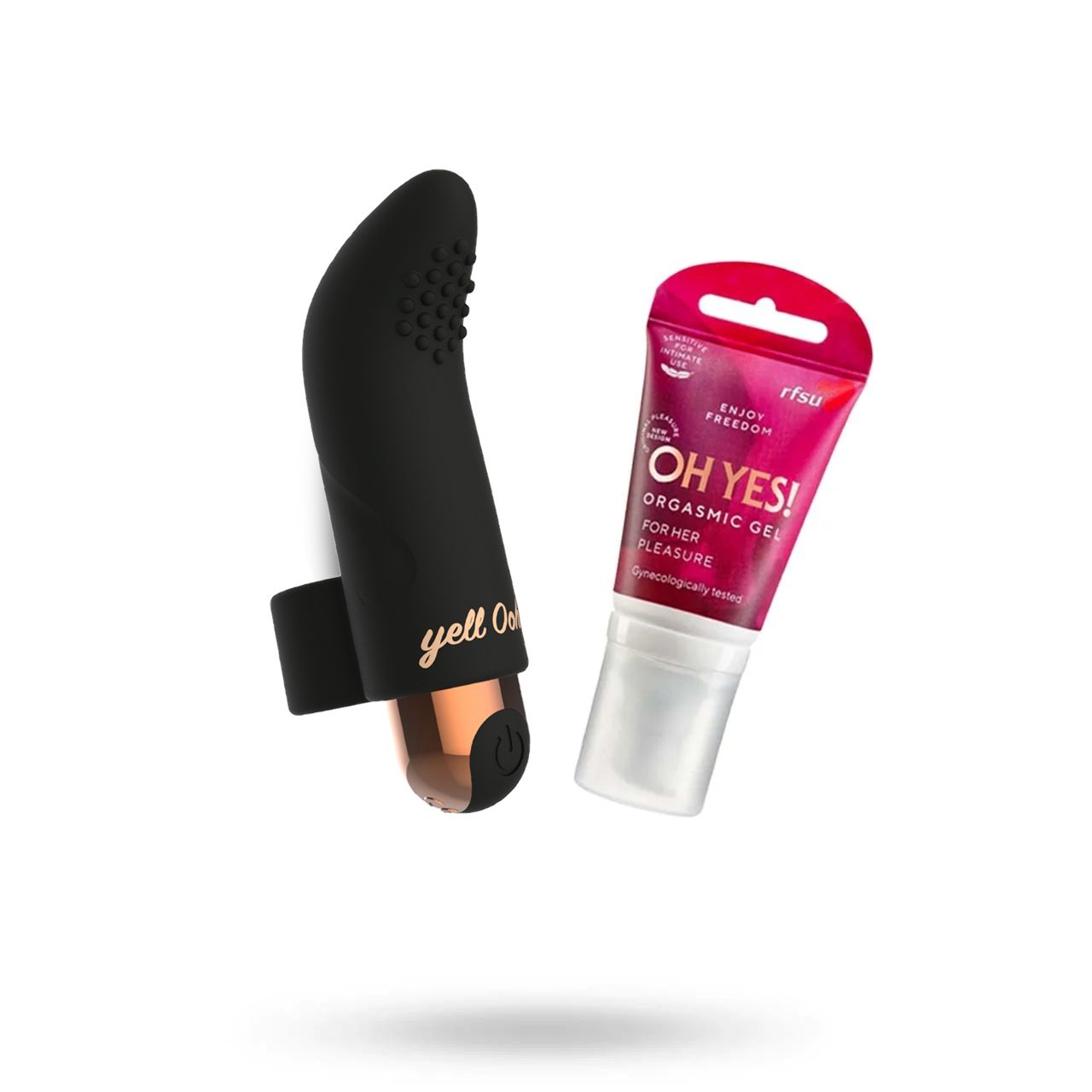 YELLOOH THE PERFECT FINGER VIBE + RFSU SENSE ME OH YES - STIMULERANDE GEL 40 ML | SEXLEKSAKER - MEST FÖR HENNE - Vibratorer - Fingervibratorer | Intimast