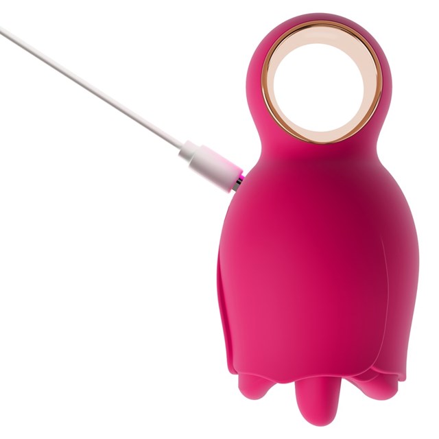 Oral Fun Vibrator Licking and Vibrating Tongue Pink