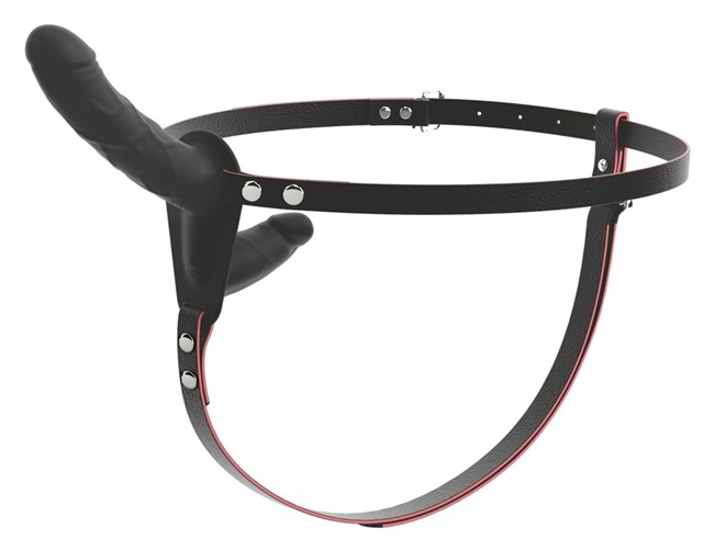 RC Vibrating Double Strap-On