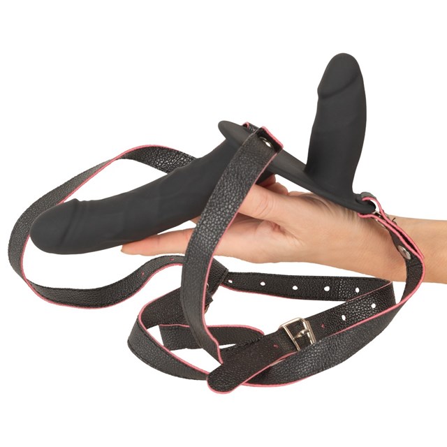 RC Vibrating Double Strap-On