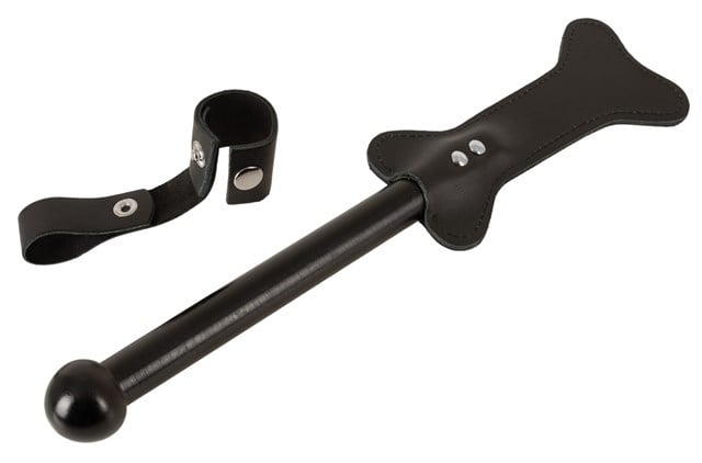 Leather Paddle Dog bone