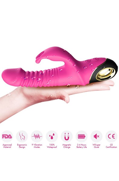 Zing Vibrating Rabbit Dildo 22,5 cm