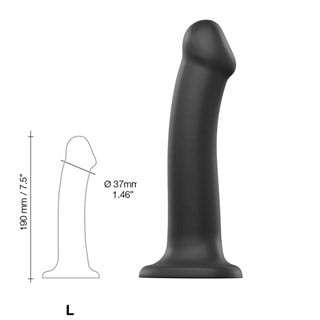 Böjbar Dildo Dual Density Large - 19 Cm