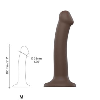 Böjbar Dildo Dual Density Medium - 18 Cm