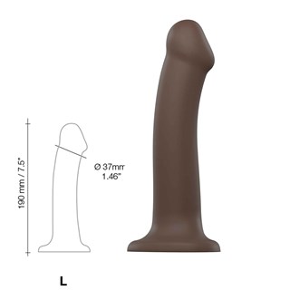 Böjbar Dildo Dual Density Large - 19 Cm