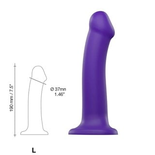 Böjbar Dildo Dual Density Large - 19 Cm