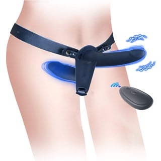 Double Take Vibrating Strap-on Set