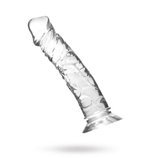 Crystal Pleasures 18 Cm Med Sugkopp - Clear