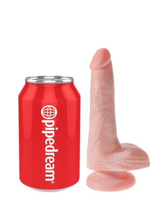 Dildo Med Pung 18 Cm - Ljus Hudfärg