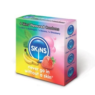Mix Pack Med Smaksatta Kondomer - 4 Pack