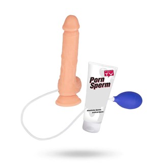 Viking Cock 15.5cm Sprutdildo + You2toys Porn Fake Sperm 250 Ml